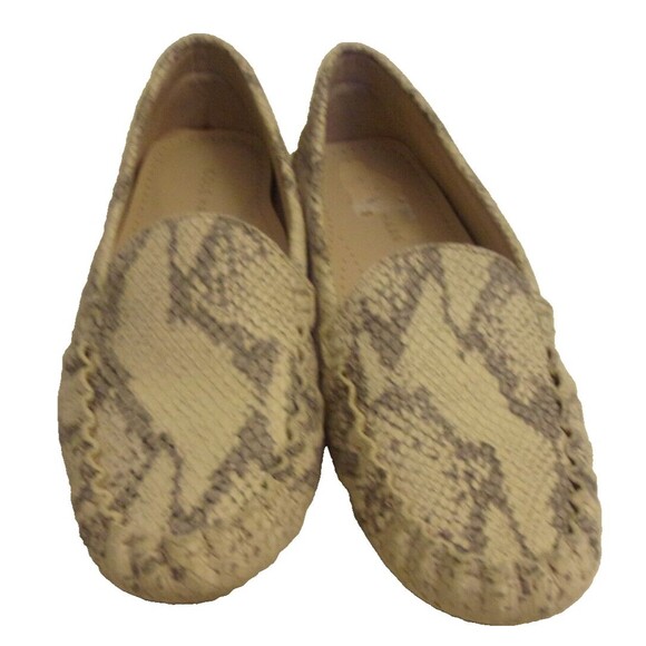 Cole Haan Snakeskin Pattern Loafers Driving Moccasins Sz. 7 B  W16125  Women’s - Picture 1 of 7